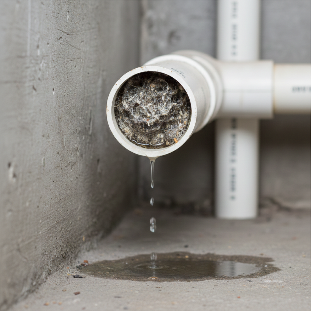 Canalisation bouchée